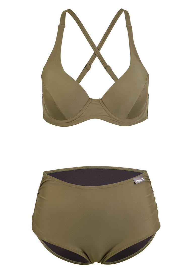 BECO BEERMANN BECO BEERMANN Colour Block Bikini Set Damen - olive - 0 | SportScheck