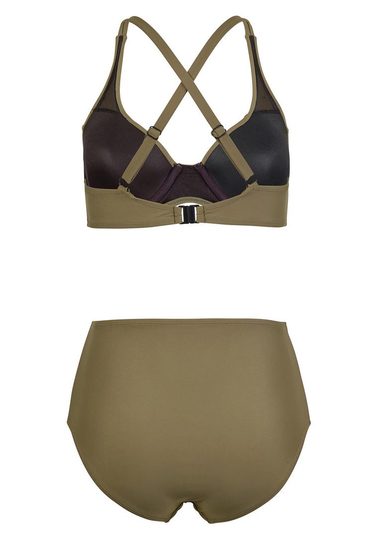 BECO BEERMANN BECO BEERMANN Colour Block Bikini Set Damen - olive - 1 | SportScheck