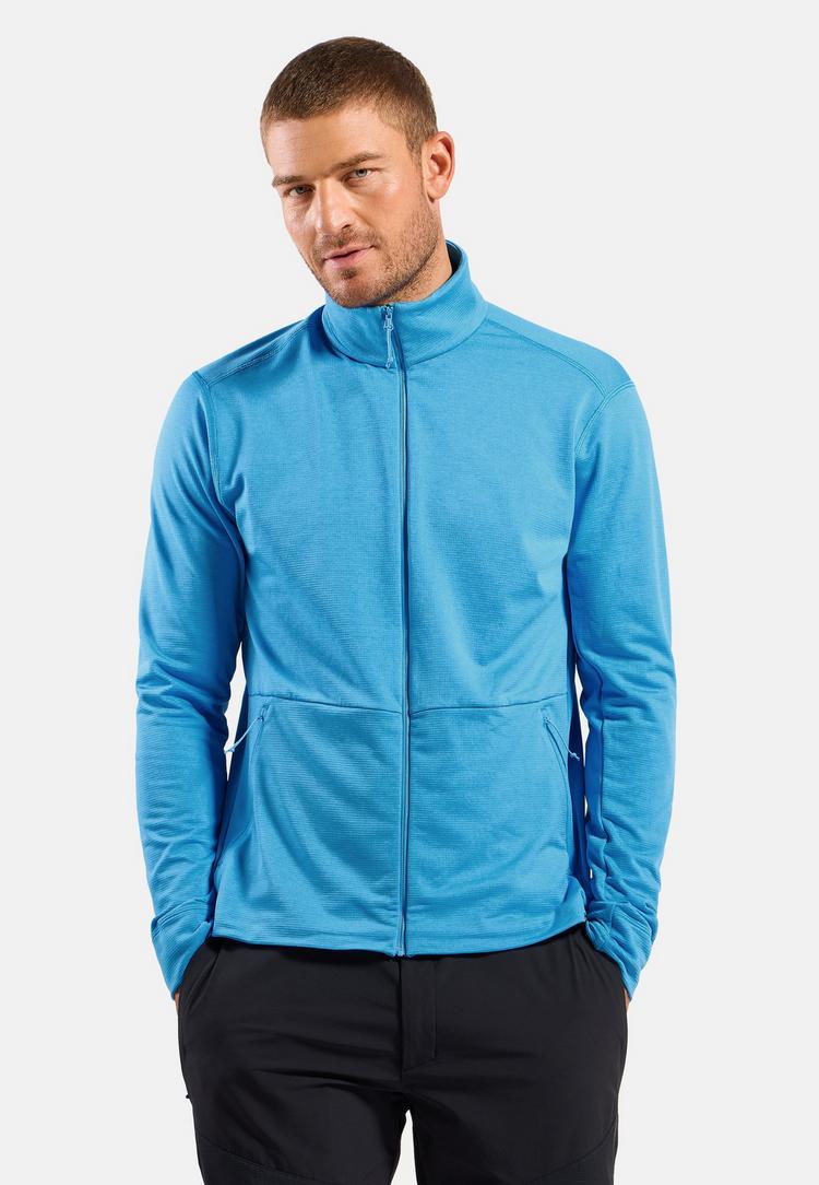Odlo Odlo Grid Fleece Mid Layer Full-Zip Fleecejacke Herren - Azure Blue(20418) - 0 | SportScheck