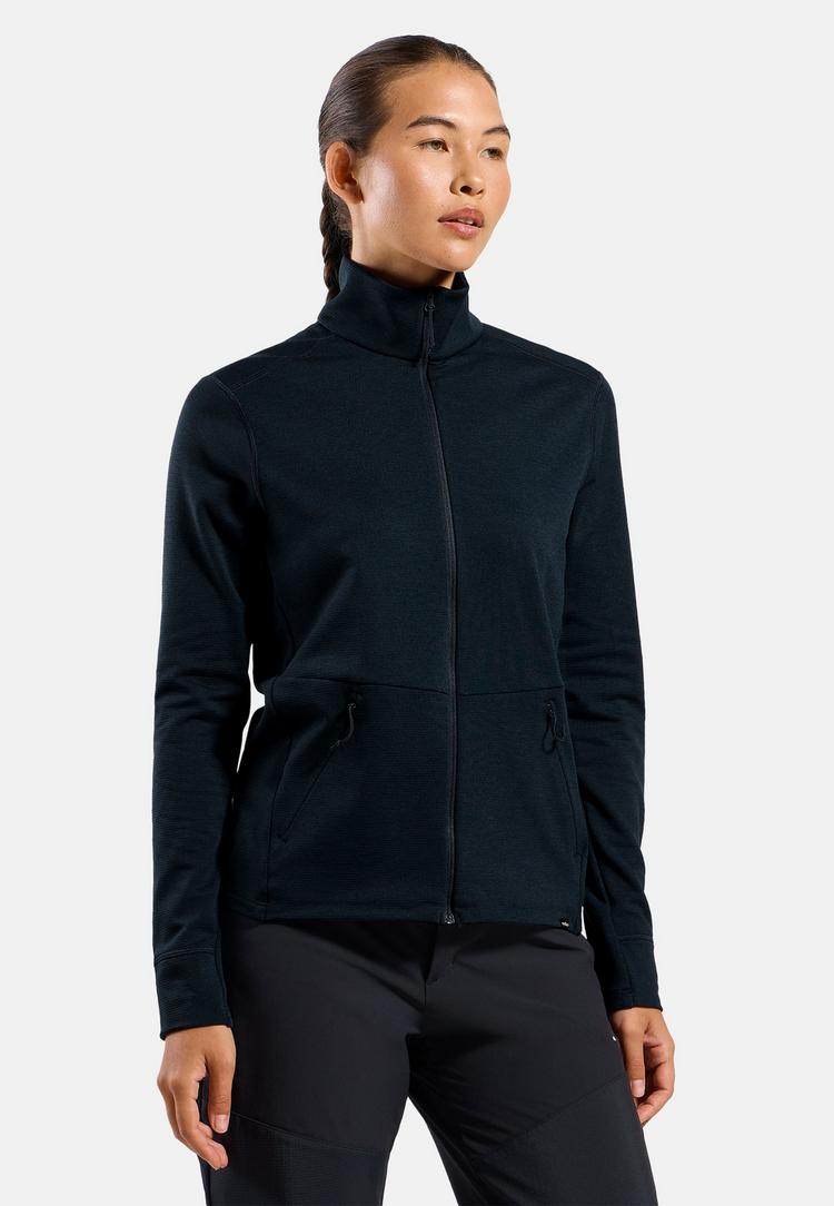 Odlo Odlo Grid Fleece Mid Layer Full-Zip Fleecejacke Damen - dark sapphire(20731) - 0 | SportScheck