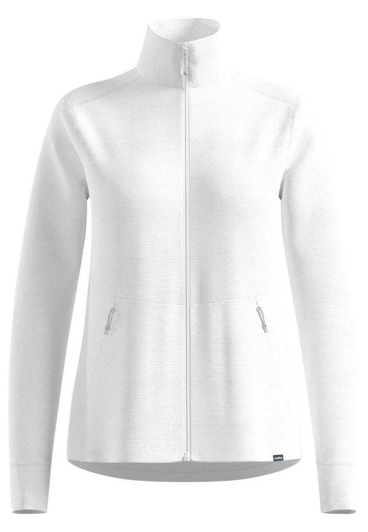 Odlo Odlo Grid Fleece Mid Layer Full-Zip Fleecejacke Damen - white(10000) - 0 | SportScheck