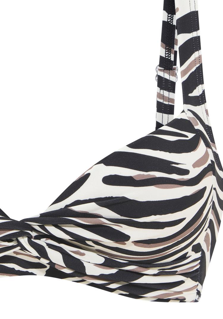 Lascana Lascana Bustier-Bikini-Top Bikini Oberteil Damen - creme-schwarz - 0 | SportScheck