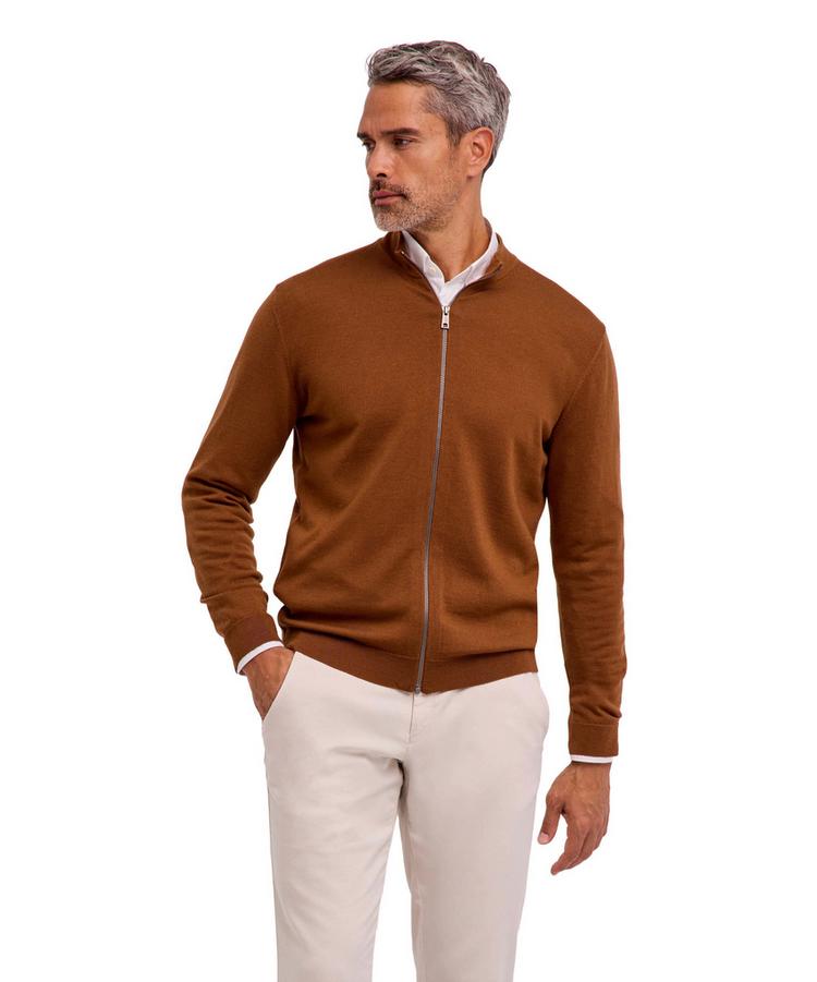 Falke Falke Merino X-Fine Zip Jacket Jacke Herren - brown (5100) - 0 | SportScheck