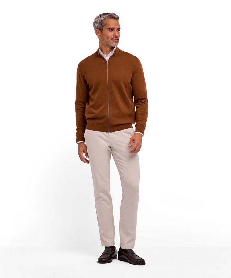 Falke Falke Merino X-Fine Zip Jacket Jacke Herren - brown (5100) - 1 | SportScheck