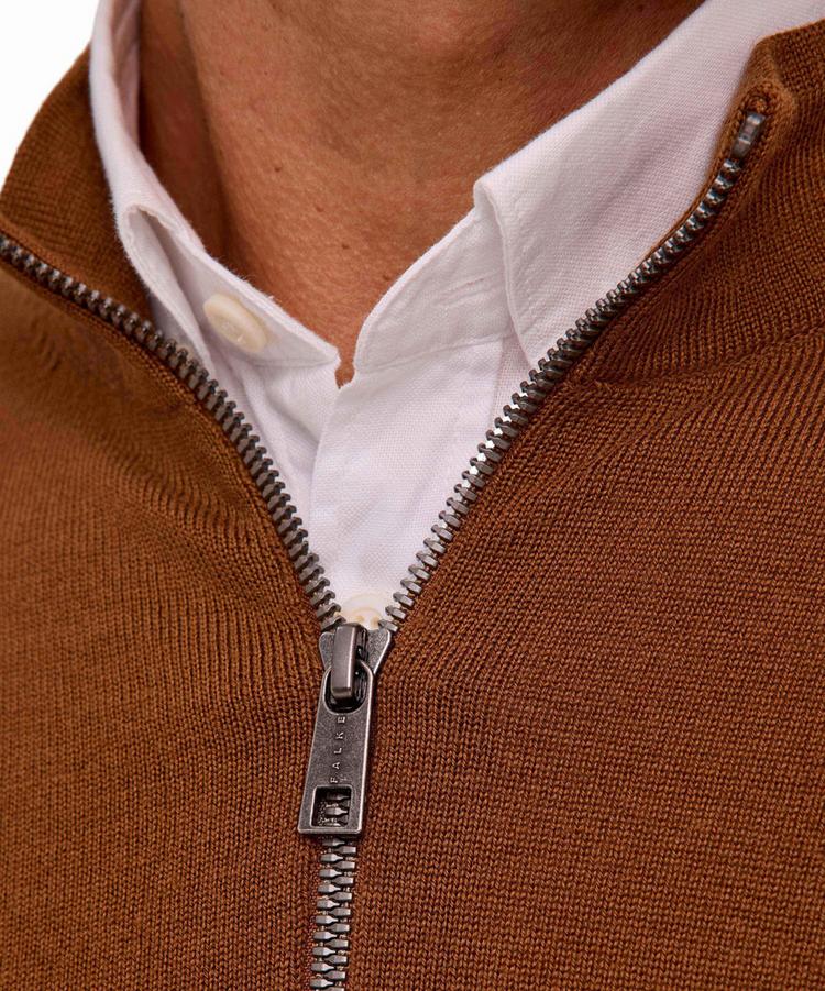Falke Falke Merino X-Fine Zip Jacket Jacke Herren - brown (5100) - 4 | SportScheck