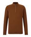 Falke Merino X-Fine Half-Zip Strickpullover Herren - brown (5100)