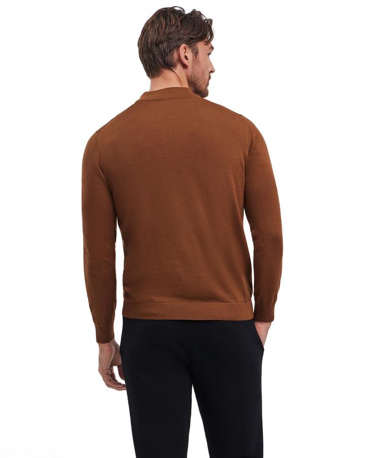 Falke Falke Merino X-Fine Half-Zip Strickpullover Herren - brown (5100) - 0 | SportScheck