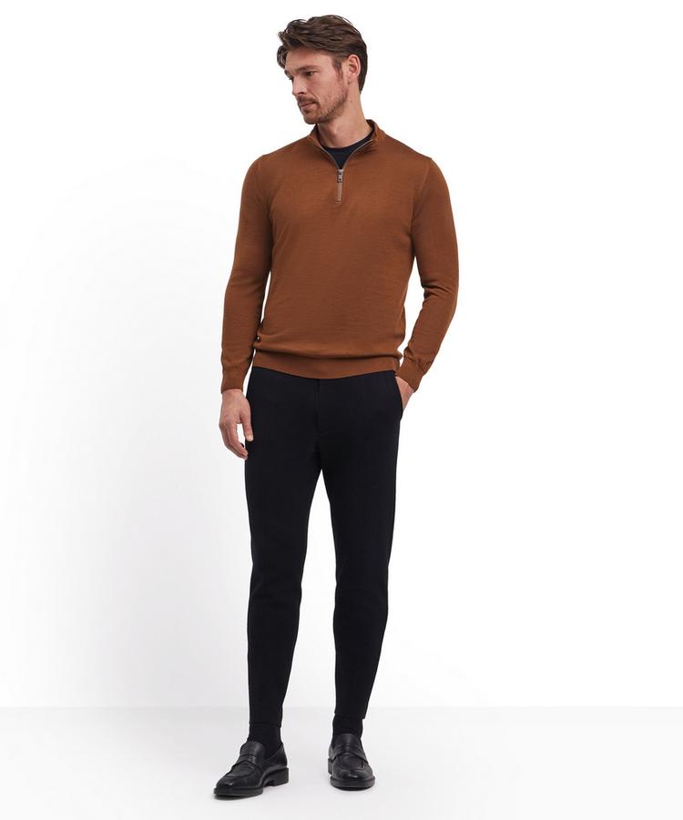 Falke Falke Merino X-Fine Half-Zip Strickpullover Herren - brown (5100) - 1 | SportScheck