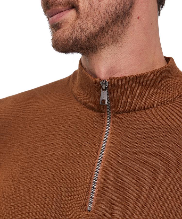 Falke Falke Merino X-Fine Half-Zip Strickpullover Herren - brown (5100) - 2 | SportScheck