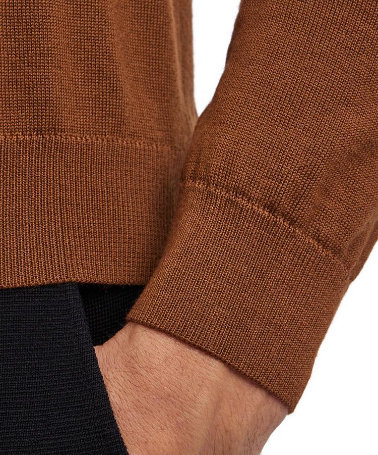 Falke Falke Merino X-Fine Half-Zip Strickpullover Herren - brown (5100) - 3 | SportScheck
