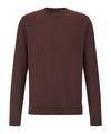 Falke Merino Ultrafine Crew Neck Strickpullover Herren - dark choco (5162)