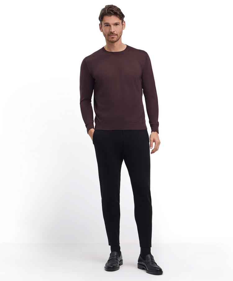 Falke Falke Merino Ultrafine Crew Neck Strickpullover Herren - dark choco (5162) - 1 | SportScheck