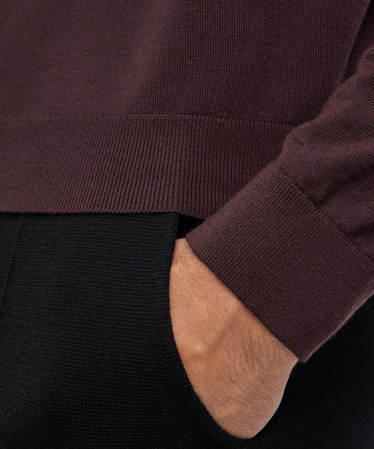 Falke Falke Merino Ultrafine Crew Neck Strickpullover Herren - dark choco (5162) - 3 | SportScheck