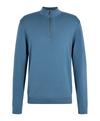 Falke Merino X-Fine Half-Zip Strickpullover Herren - cypress (7673)