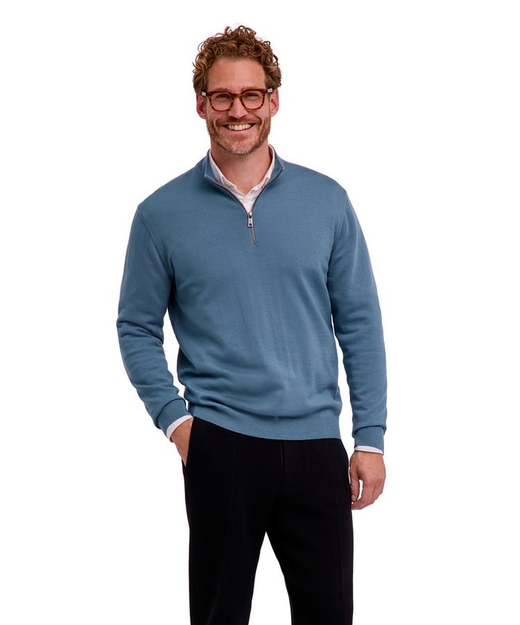 Falke Falke Merino X-Fine Half-Zip Strickpullover Herren - cypress (7673) - 0 | SportScheck