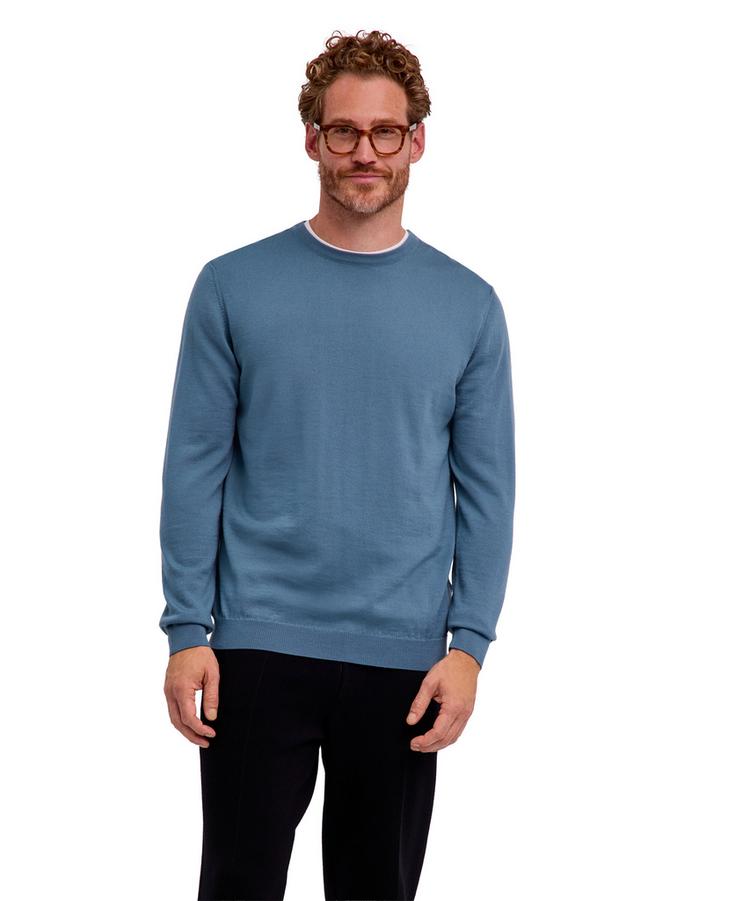 Falke Falke Merino X-Fine Crew Neck Strickpullover Herren - cypress (7673) - 0 | SportScheck