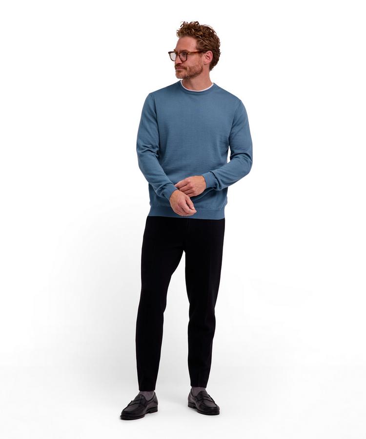 Falke Falke Merino X-Fine Crew Neck Strickpullover Herren - cypress (7673) - 1 | SportScheck