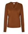 Falke Pima Jersey V-Neck T-Shirt Damen - cappucino (5520)