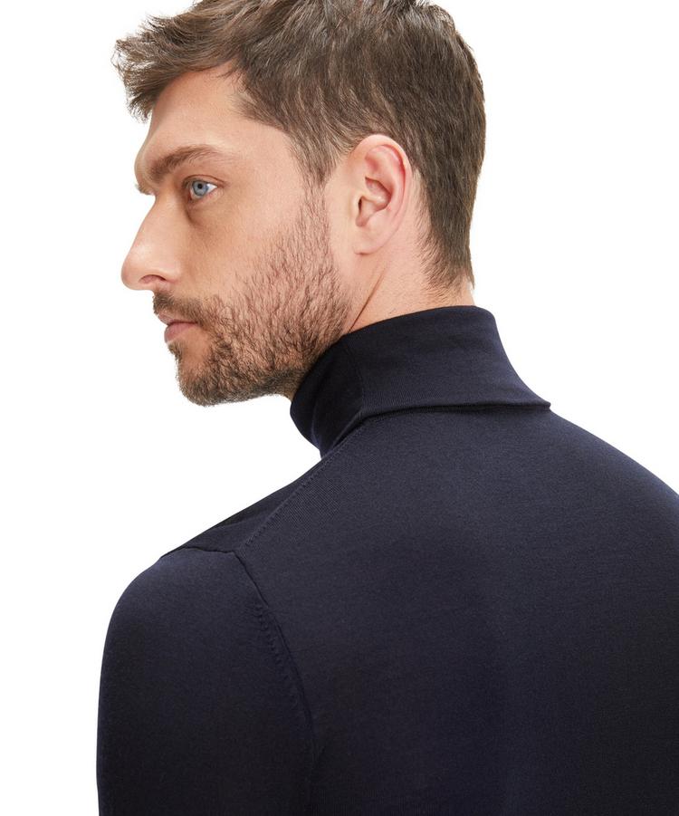 Falke Falke Merino Ultrafine Roll Neck Strickpullover Herren - night sky (6437) - 2 | SportScheck
