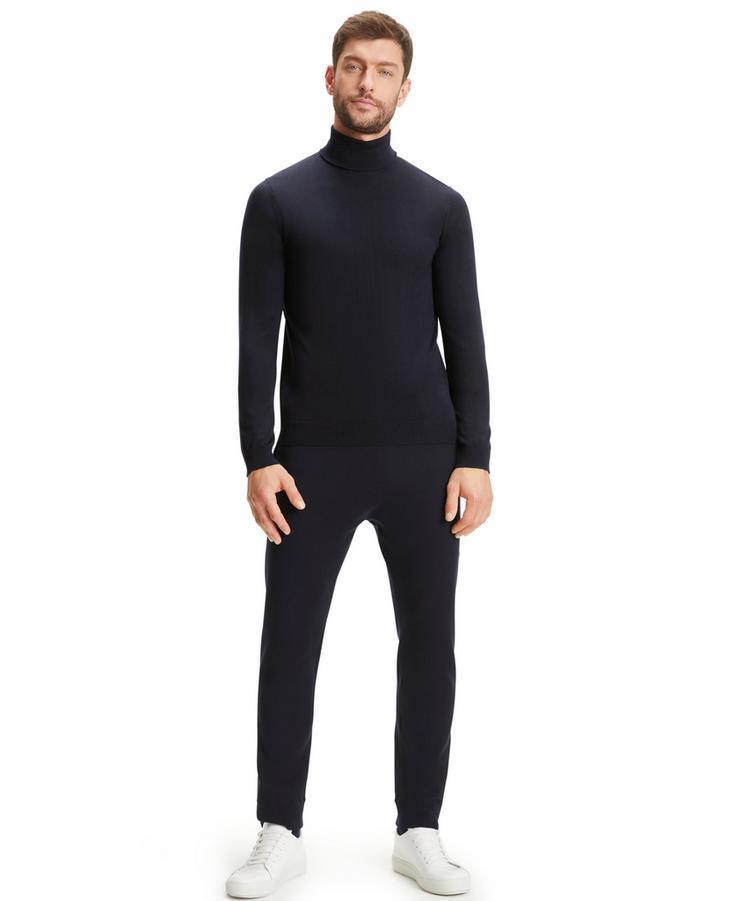 Falke Falke Merino Ultrafine Roll Neck Strickpullover Herren - night sky (6437) - 4 | SportScheck