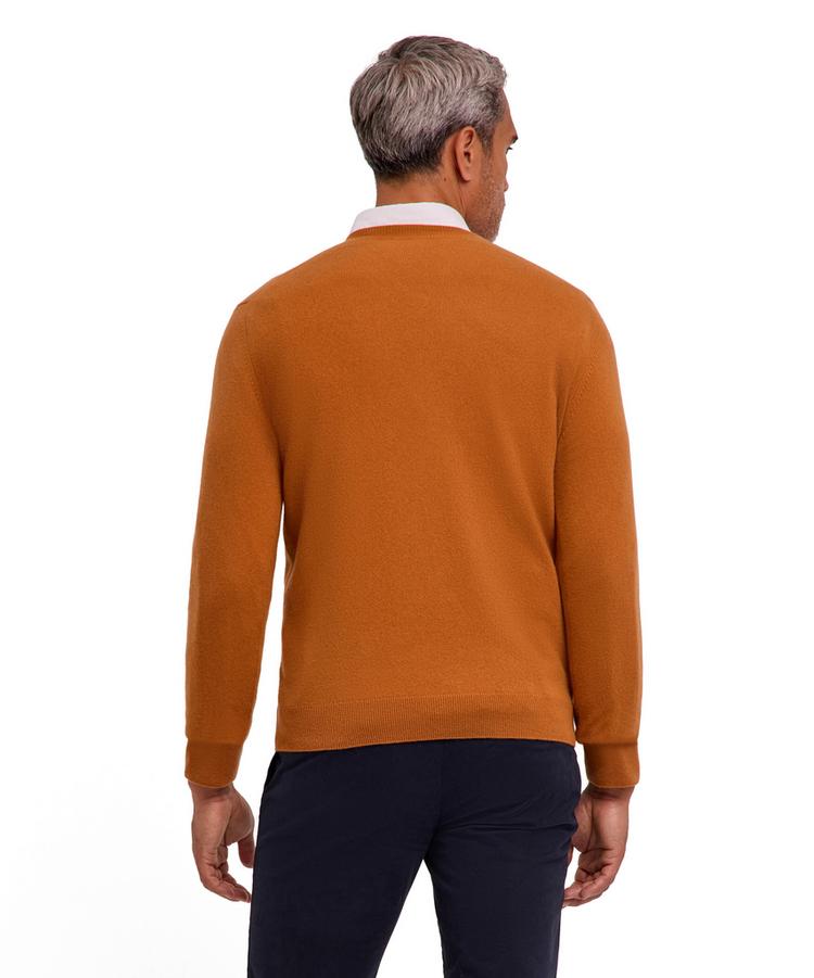 Falke Falke Pure Cashmere V-Neck m Strickpullover Herren - caramel (5582) - 0 | SportScheck