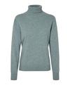Falke Pure Cashmere Roll Neck w Strickpullover Damen - cloud mel. (6027)