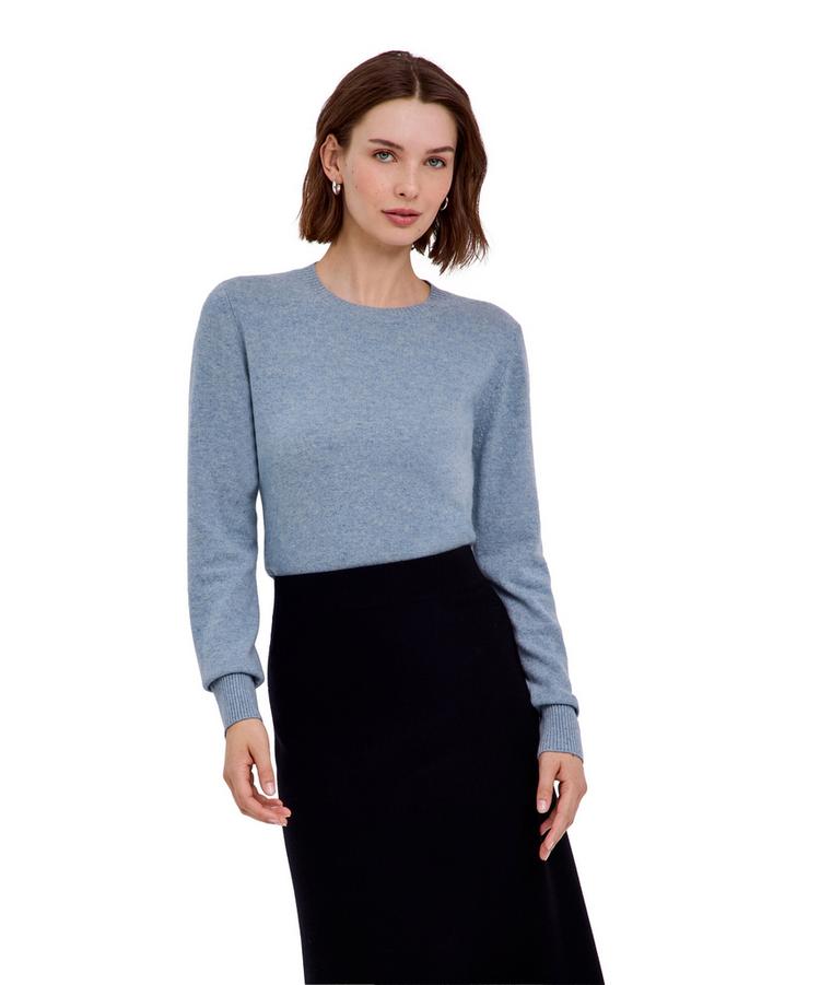 Falke Falke Pure Cashmere Crew Neck w Strickpullover Damen - cloud mel. (6027) - 0 | SportScheck