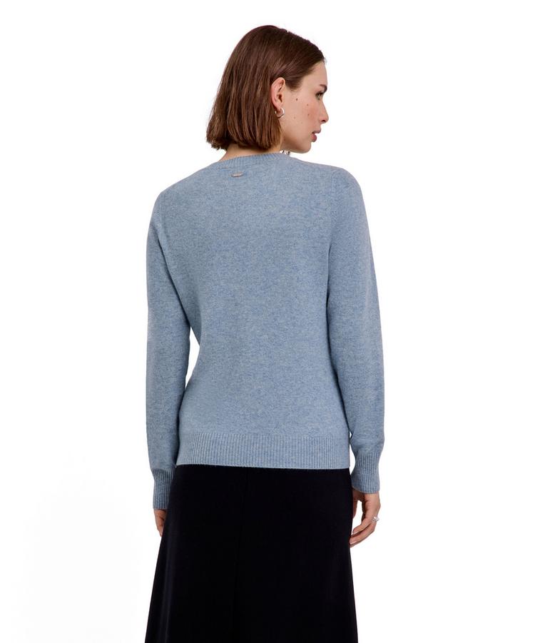 Falke Falke Pure Cashmere Crew Neck w Strickpullover Damen - cloud mel. (6027) - 0 | SportScheck