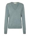 Falke Pure Cashmere V-Neck w Strickpullover Damen - cloud mel. (6027)