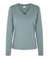 Falke Pima Jersey V-Neck T-Shirt Damen - monument (6592)
