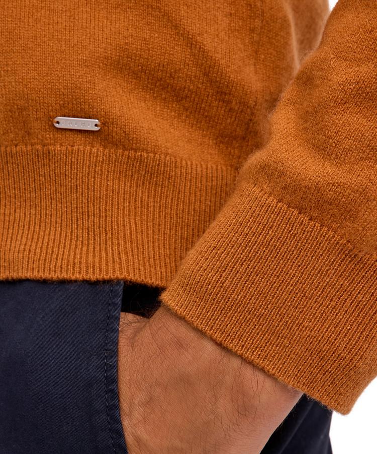 Falke Falke Pure Cashmere Half-Zip m Strickpullover Herren - caramel (5582) - 4 | SportScheck