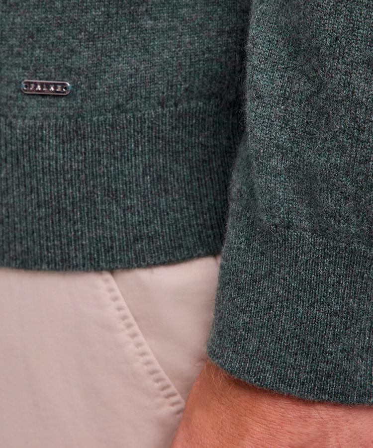 Falke Falke Pure Cashmere V-Neck m Strickpullover Herren - tundra pine (7117) - 4 | SportScheck