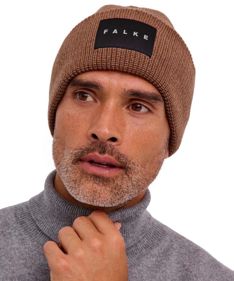 Falke Falke Merino X-Fine Big Label Beanie - nut mel. (5037) - 3 | SportScheck