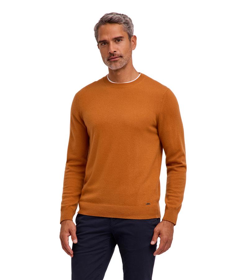 Falke Falke Pure Cashmere Crew Neck Strickpullover Herren - caramel (5582) - 0 | SportScheck