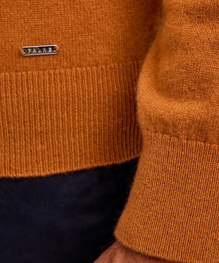 Falke Falke Pure Cashmere Crew Neck Strickpullover Herren - caramel (5582) - 3 | SportScheck