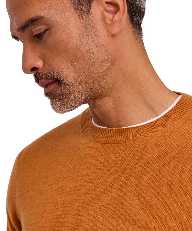 Falke Falke Pure Cashmere Crew Neck Strickpullover Herren - caramel (5582) - 4 | SportScheck