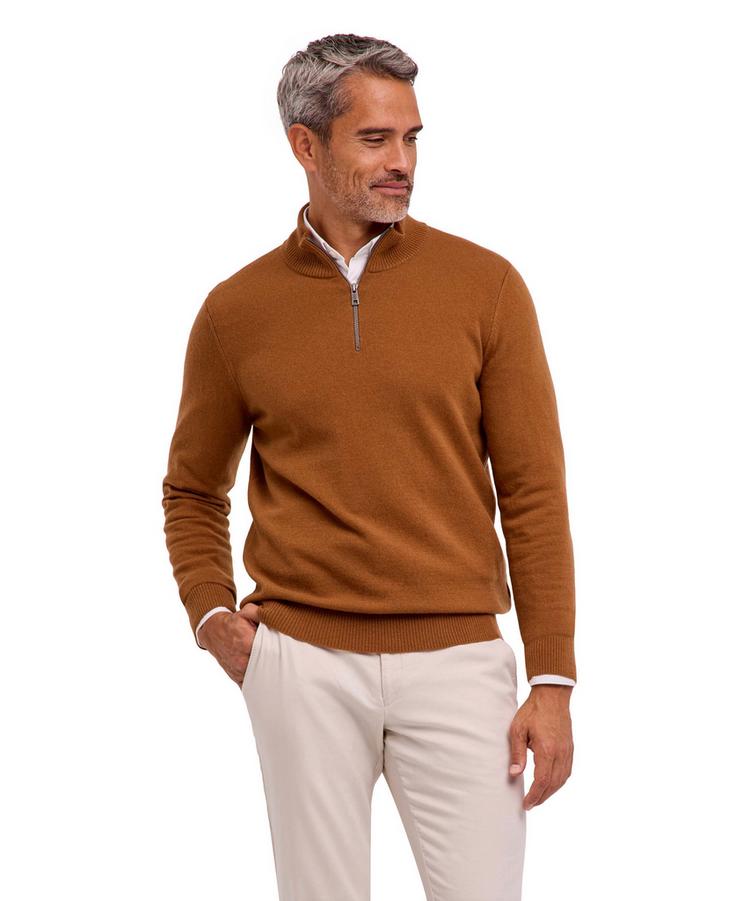 Falke Falke Lambswool Half-Zip Strickpullover Herren - tawny (5124) - 0 | SportScheck