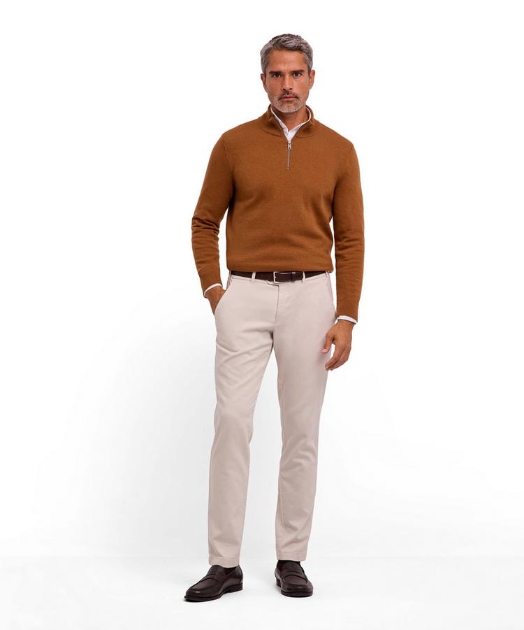 Falke Falke Lambswool Half-Zip Strickpullover Herren - tawny (5124) - 1 | SportScheck