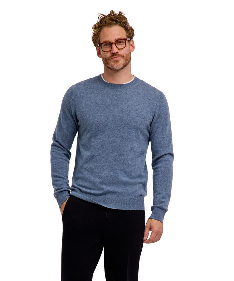 Falke Falke Pure Cashmere Crew Neck Strickpullover Herren - light denim (6660) - 0 | SportScheck