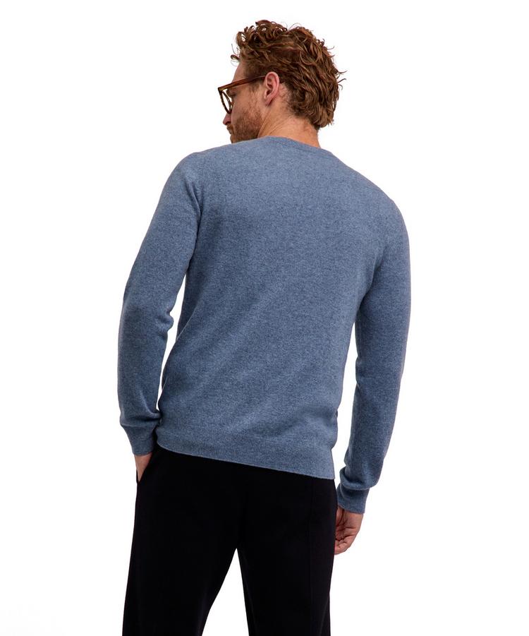 Falke Falke Pure Cashmere Crew Neck Strickpullover Herren - light denim (6660) - 0 | SportScheck