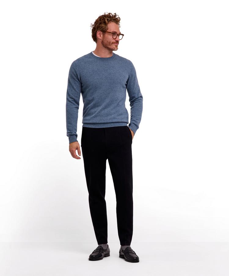 Falke Falke Pure Cashmere Crew Neck Strickpullover Herren - light denim (6660) - 1 | SportScheck