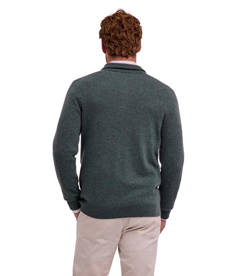 Falke Falke Pure Cashmere Half-Zip m Strickpullover Herren - tundra pine (7117) - 0 | SportScheck