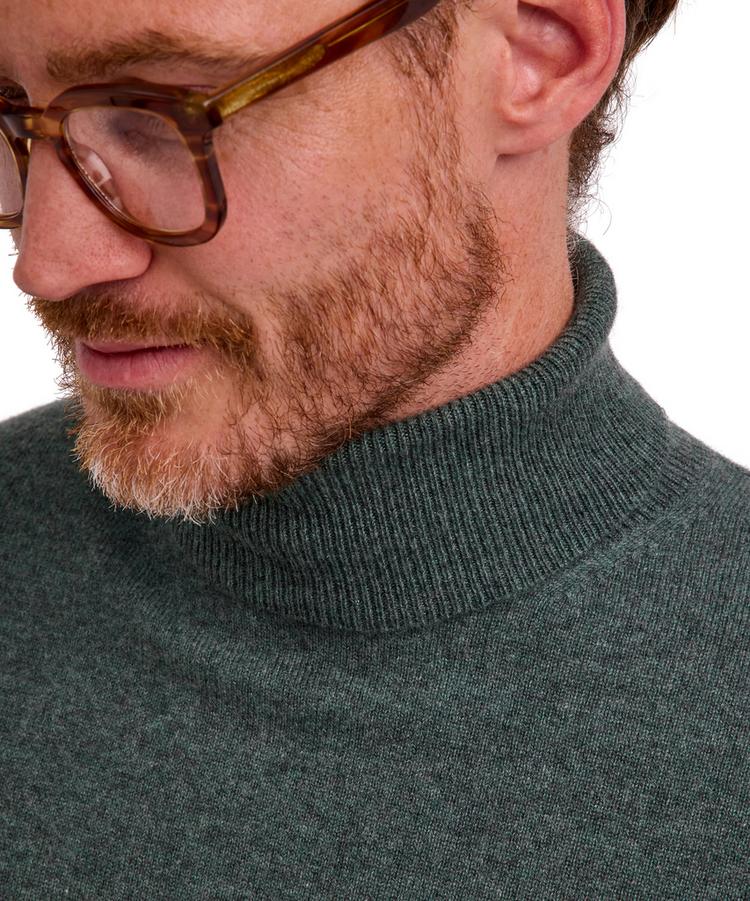 Falke Falke Pure Cashmere Roll Neck m Strickpullover Herren - tundra pine (7117) - 3 | SportScheck
