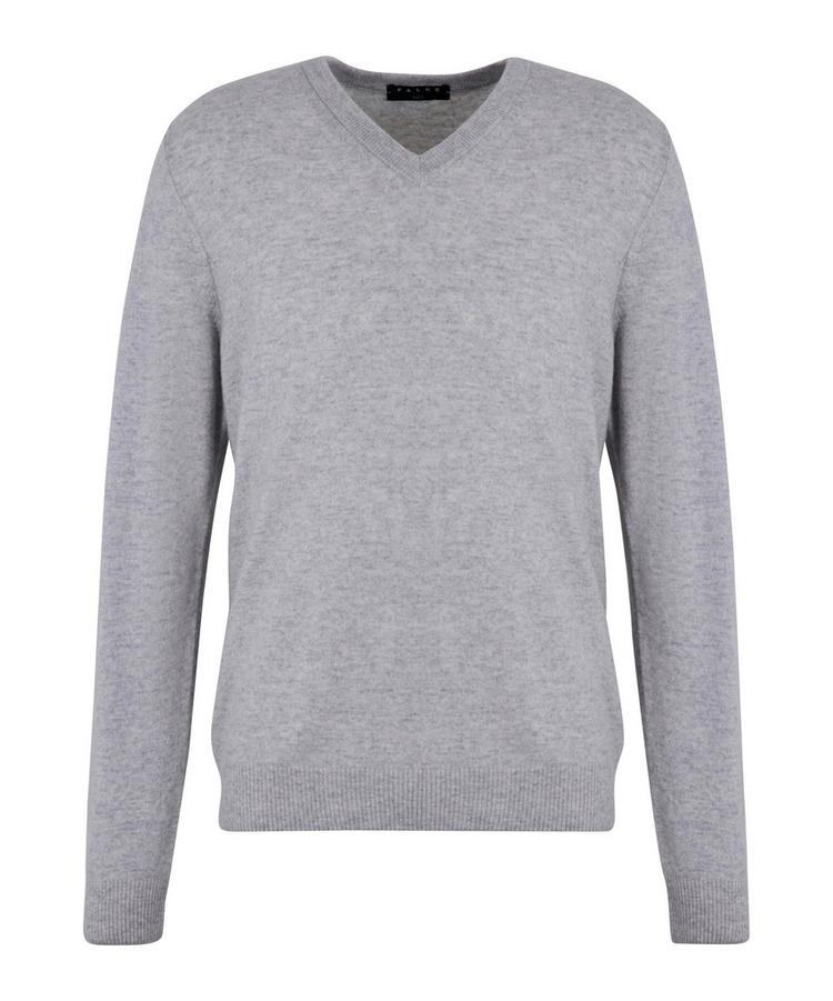 Falke Falke Lambswool V-Neck Strickpullover Herren - storm grey (3820) - 0 | SportScheck