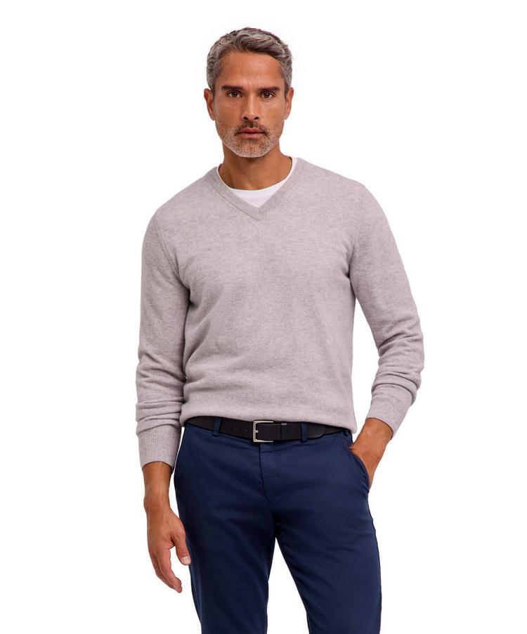 Falke Falke Lambswool V-Neck Strickpullover Herren - storm grey (3820) - 0 | SportScheck