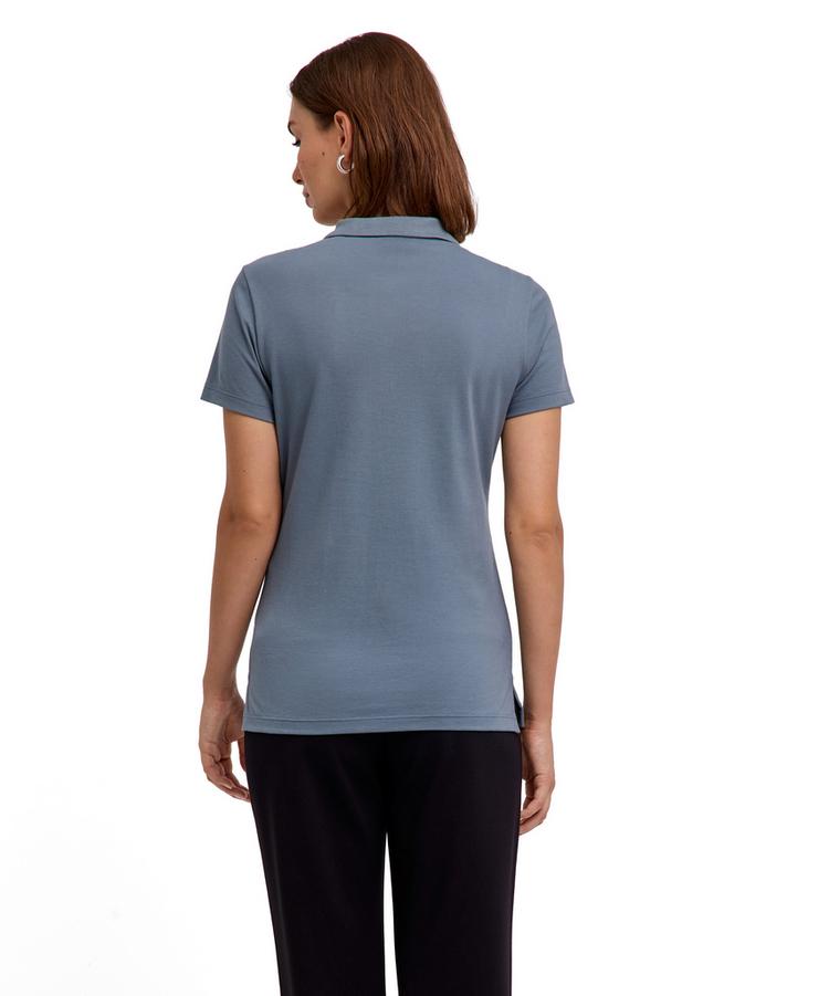 Falke Falke Pima Piqu&eacute; Polo Poloshirt Damen - monument (6592) - 0 | SportScheck