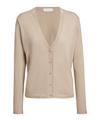 Falke Cotton Cardigan Strickpullover Damen - zement (4077)