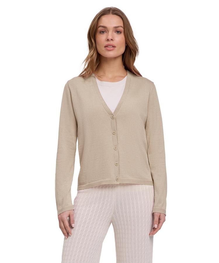 Falke Falke Cotton Cardigan Strickpullover Damen - zement (4077) - 0 | SportScheck