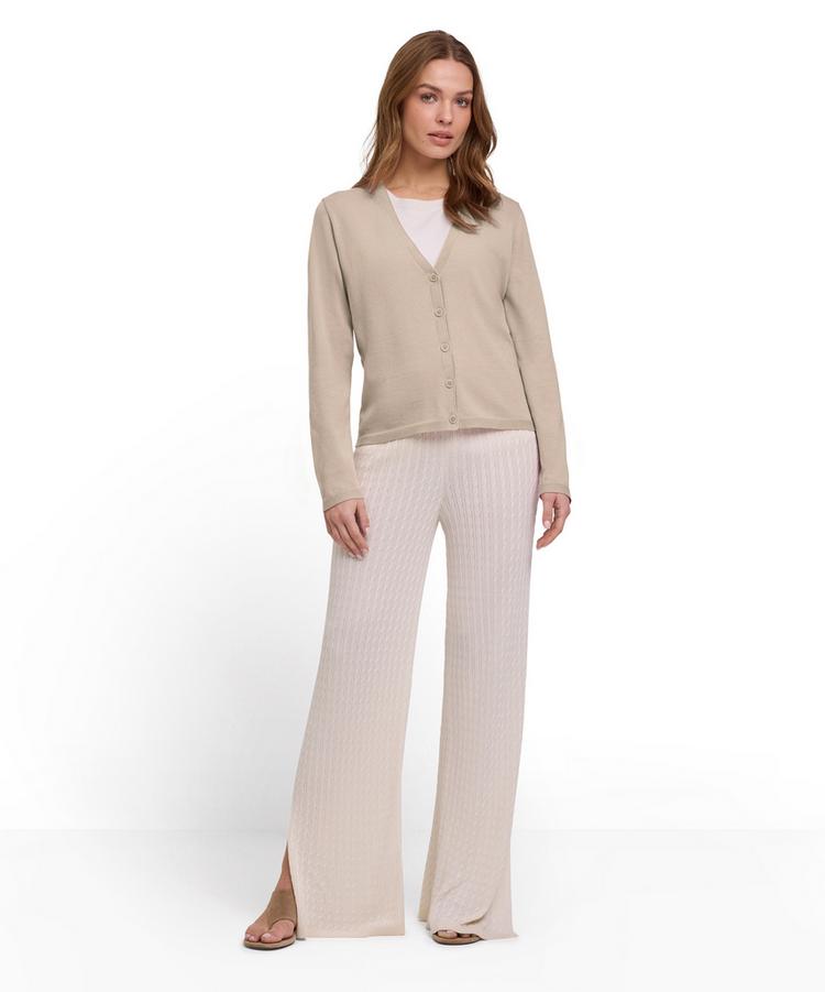 Falke Falke Cotton Cardigan Strickpullover Damen - zement (4077) - 1 | SportScheck