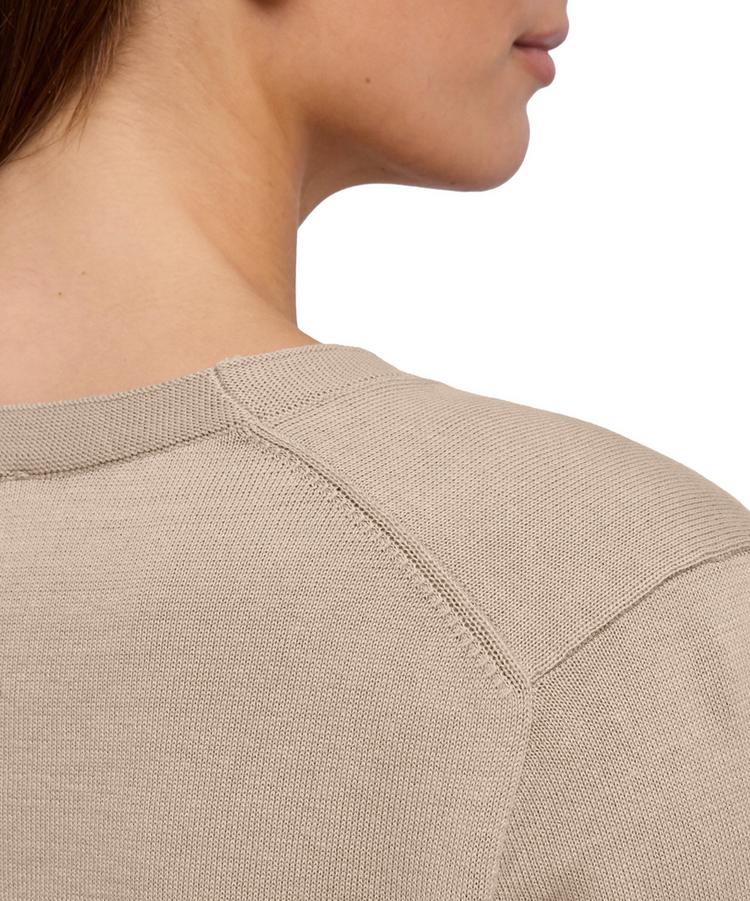 Falke Falke Cotton Crew Neck Strickpullover Damen - zement (4077) - 2 | SportScheck